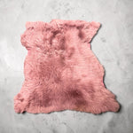 Large Toscana B-Grade Pink : x5 Piece Shearling Bundle With Suede Reverse (Ref-gh.eol) Bundle 733