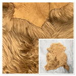 Large Toscana B-Grade Cognac : x4 Piece Shearling Bundle With Suede Reverse (Ref-gh.eol) Bundle 734