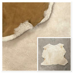 Cream Large Ironed Sheepskin : 4x Piece Shearling Bundle With Suede Reverse (Ref-gh.eol) Bundle 736
