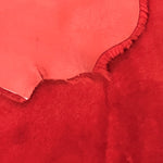 Red Merino : 10mm 5x Piece Ironed Wool Sheepskin With Nappalan Reverse (Ref-gh.eol) Bundle 737
