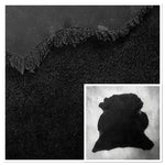 Merino Black : 12mm Curly Wool 3x Piece Bundle with Suede Reverse (Ref-gh.eol) Bundle 746