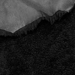 UK Sheepskin Black :14mm Curly Wool x5 Piece Bundle with Nappalan Reverse (Ref-gh.eol) Bundle 757