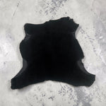 Merino Black : 14mm Curly Wool 8x Piece Bundle with Suede Reverse (Ref-gh.eol) Bundle 758