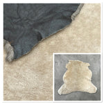Merino Cream : 12mm Ironed Wool 6x Piece Bundle with Distressed Nappalan Reverse (Ref-gh.eol) Bundle 761