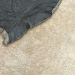 Merino Cream : 12mm Ironed Wool 6x Piece Bundle with Distressed Nappalan Reverse (Ref-gh.eol) Bundle 761