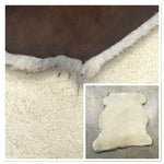 UK Sheepskin Cream :14mm Curly Wool x7 Piece Bundle with Suede Reverse (Ref-gh.eol) Bundle 763 x2