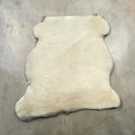 UK Sheepskin Cream :14mm Curly Wool x7 Piece Bundle with Suede Reverse (Ref-gh.eol) Bundle 763 x2
