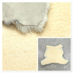 UK Sheepskin Cream :14mm Curly Wool x4 Piece Bundle with Suede Reverse (Ref-gh.eol) Bundle 769
