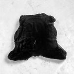 Merino Black B-Grade : 12mm Ironed Wool 6x Piece Bundle with Suede Reverse (Ref-gh.eol) Bundle 773