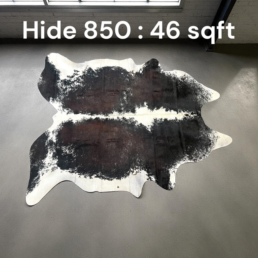 Natural Hair On Cow Hide : This Hide Is Perfect For Wall Hanging, Leather Rugs, Leather Upholstery & Leather Accessories. (Hide 850)