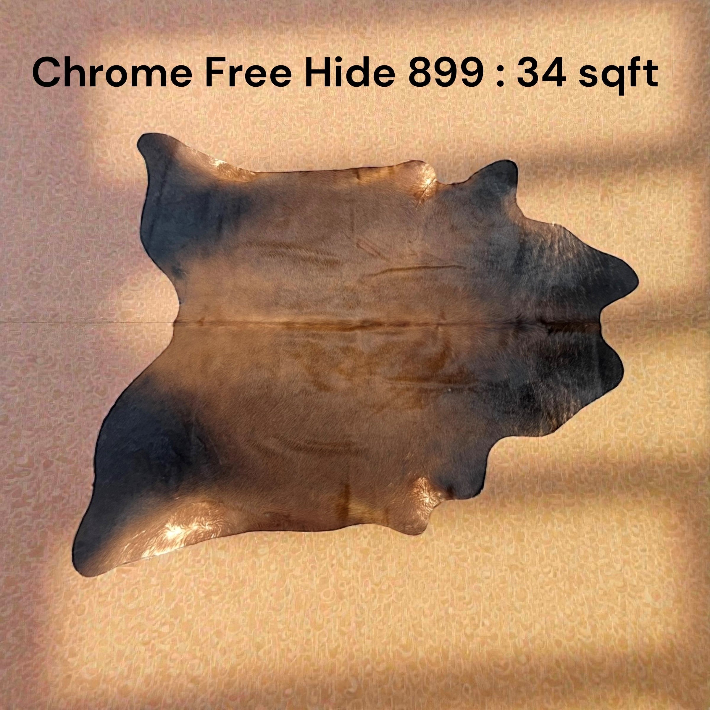 Natural Hair On Cow Hide : This Hide Is Perfect For Wall Hanging, Leather Rugs, Leather Upholstery & Leather Accessories. (Hide 899)