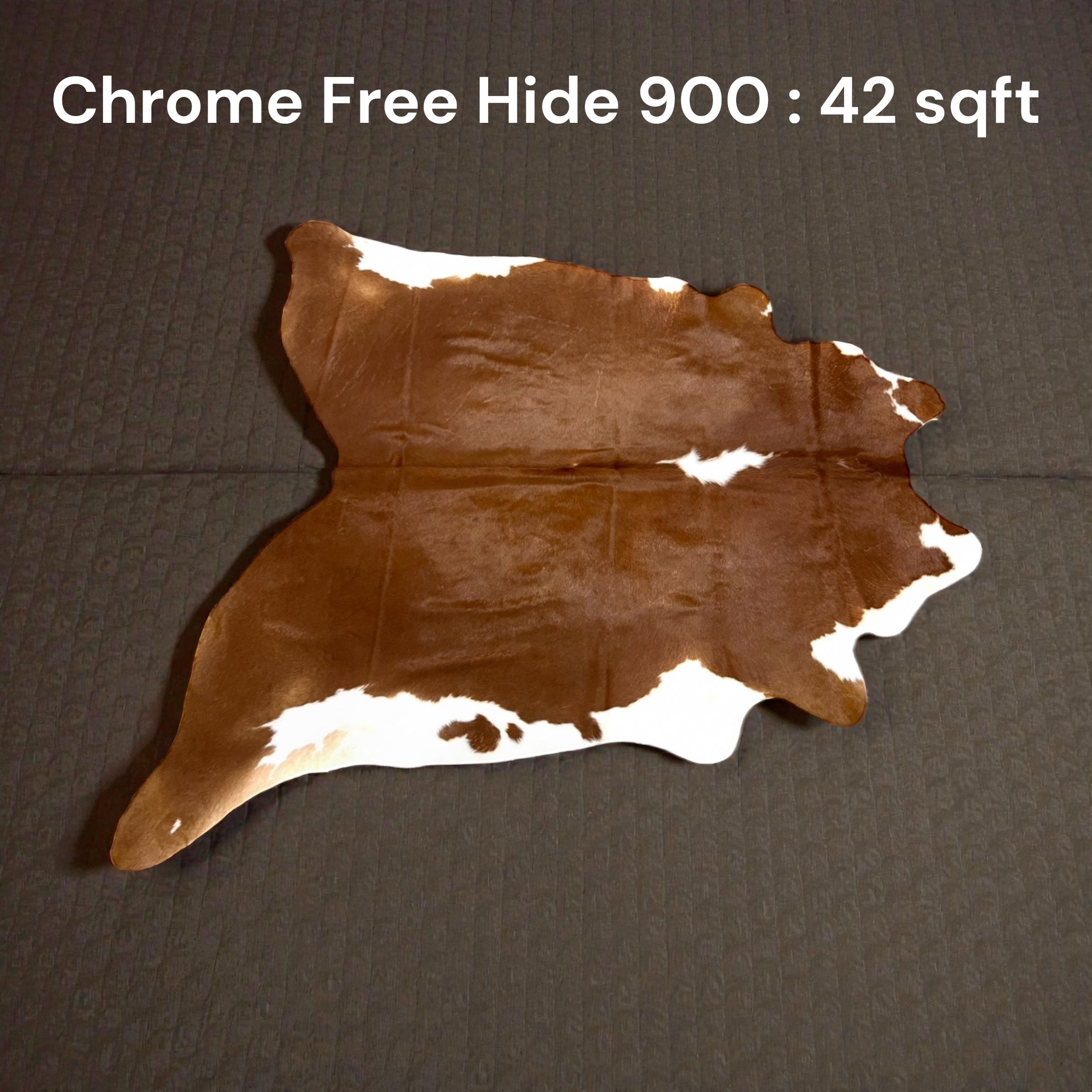 Natural Hair On Cow Hide : This Hide Is Perfect For Wall Hanging, Leather Rugs, Leather Upholstery & Leather Accessories. (Hide 900)