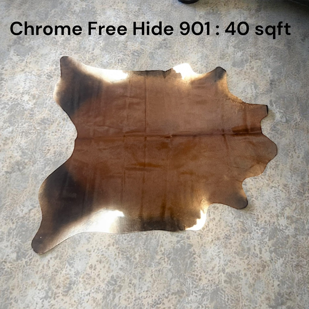 Natural Hair On Cow Hide : This Hide Is Perfect For Wall Hanging, Leather Rugs, Leather Upholstery & Leather Accessories. (Hide 901)