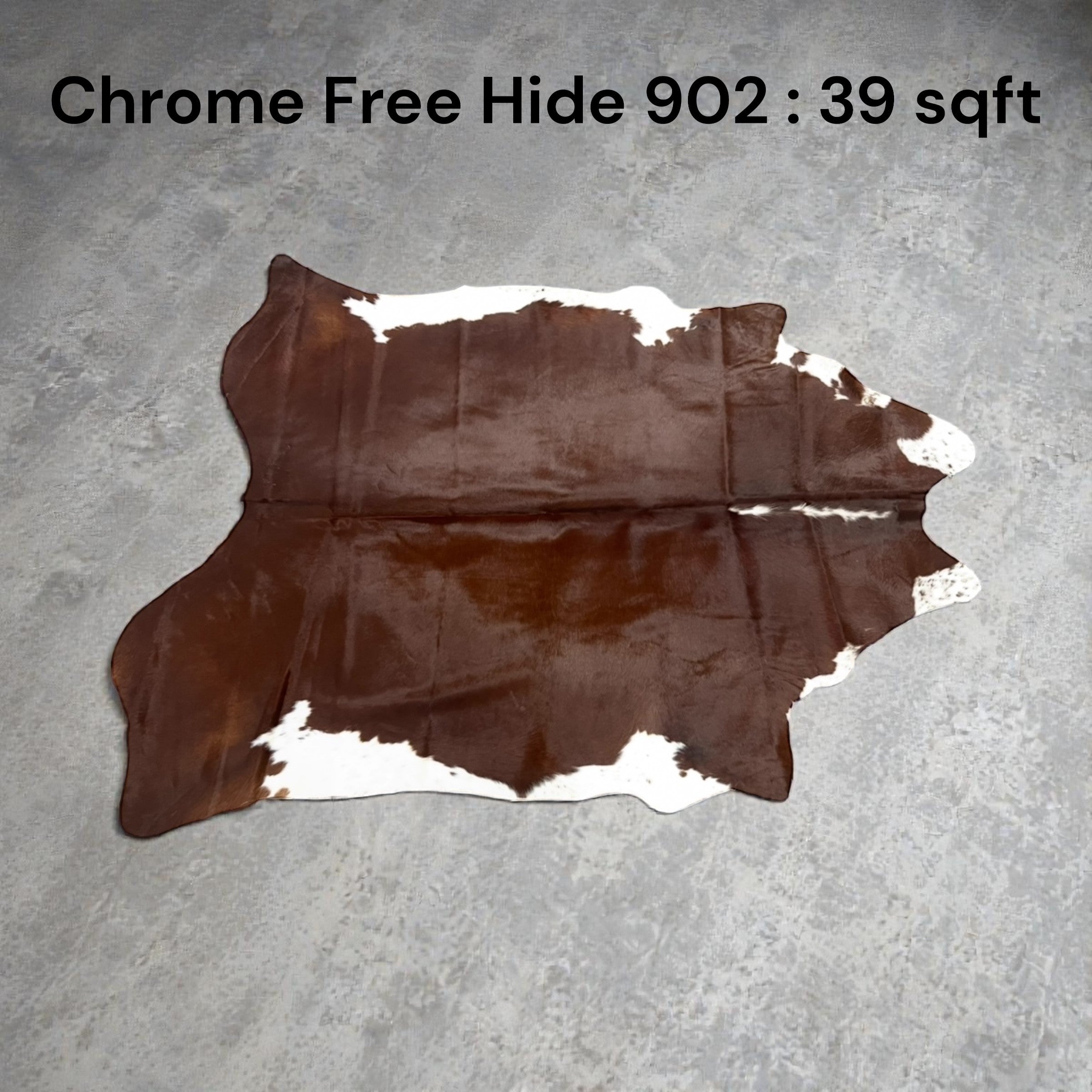 Natural Hair On Cow Hide : This Hide Is Perfect For Wall Hanging, Leather Rugs, Leather Upholstery & Leather Accessories. (Hide 902)