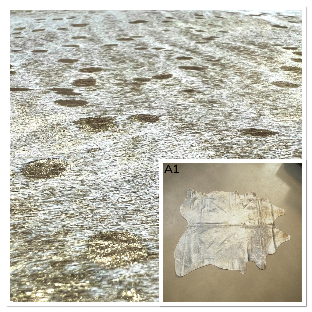 Hair-On Hide Acid Gold : 1.5mm (Ref-gh.eol) A1