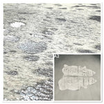 Hair-On Hide Acid Silver : 1.5mm (Ref-gh.eol) A2