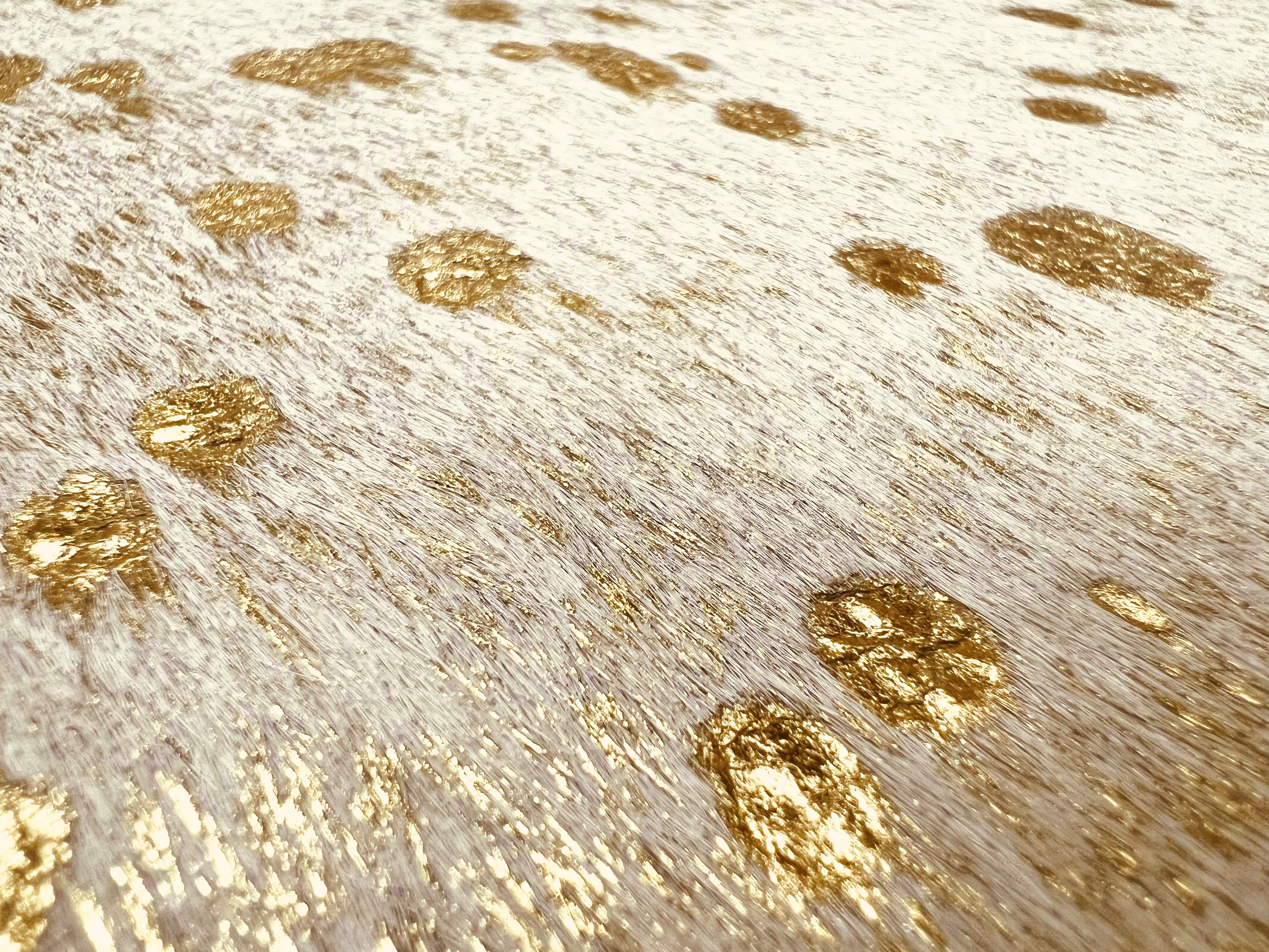 Hair-On Hide Acid Gold : 1.5mm (Ref-gh.eol) A4