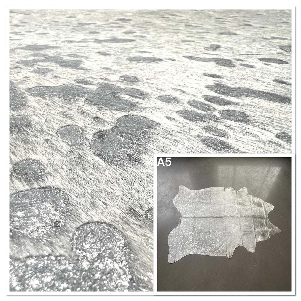 Hair-On Hide Acid Silver : 1.5mm (Ref-gh.eol) A5