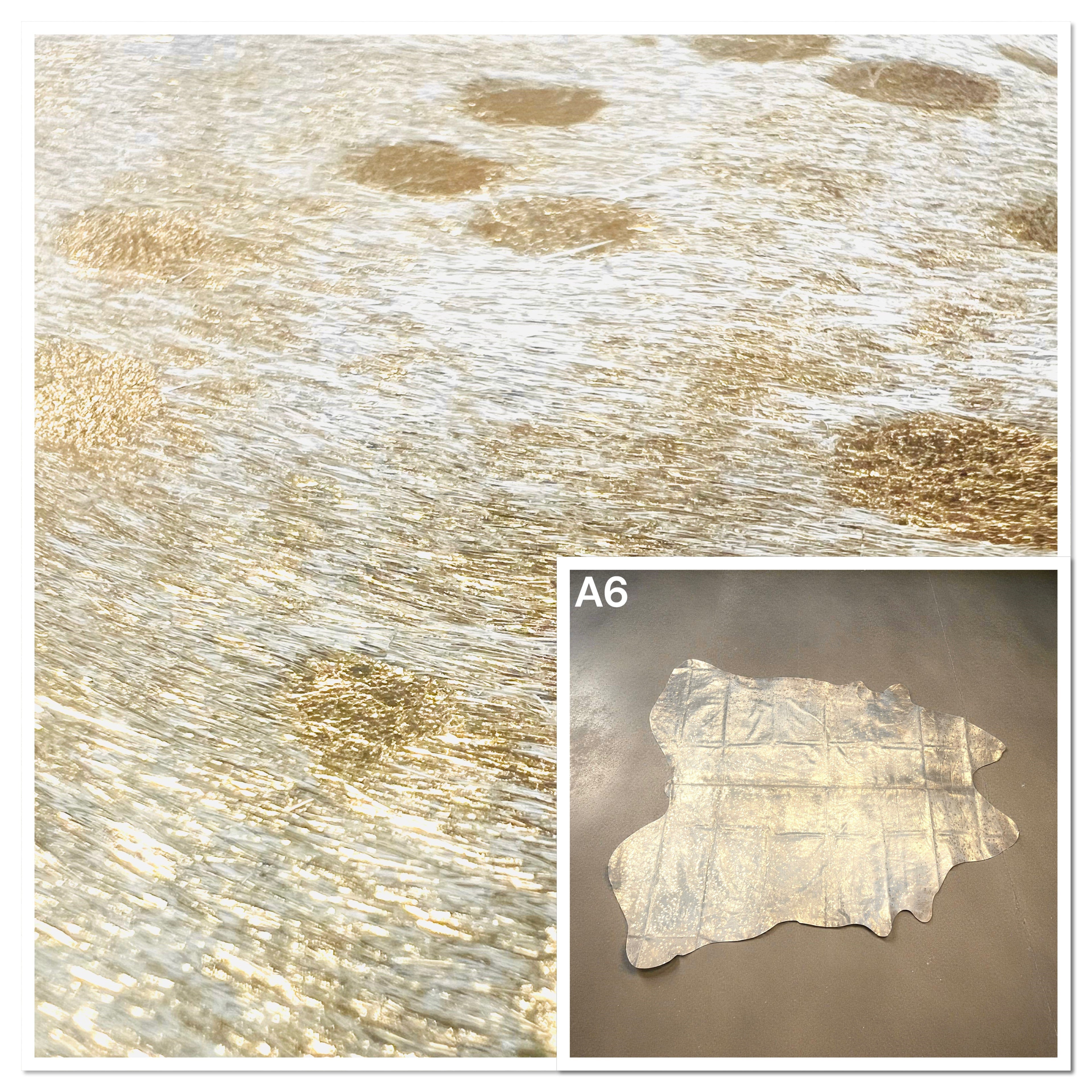 Hair-On Hide Acid Gold : 1.5mm (Ref-gh.eol) A6