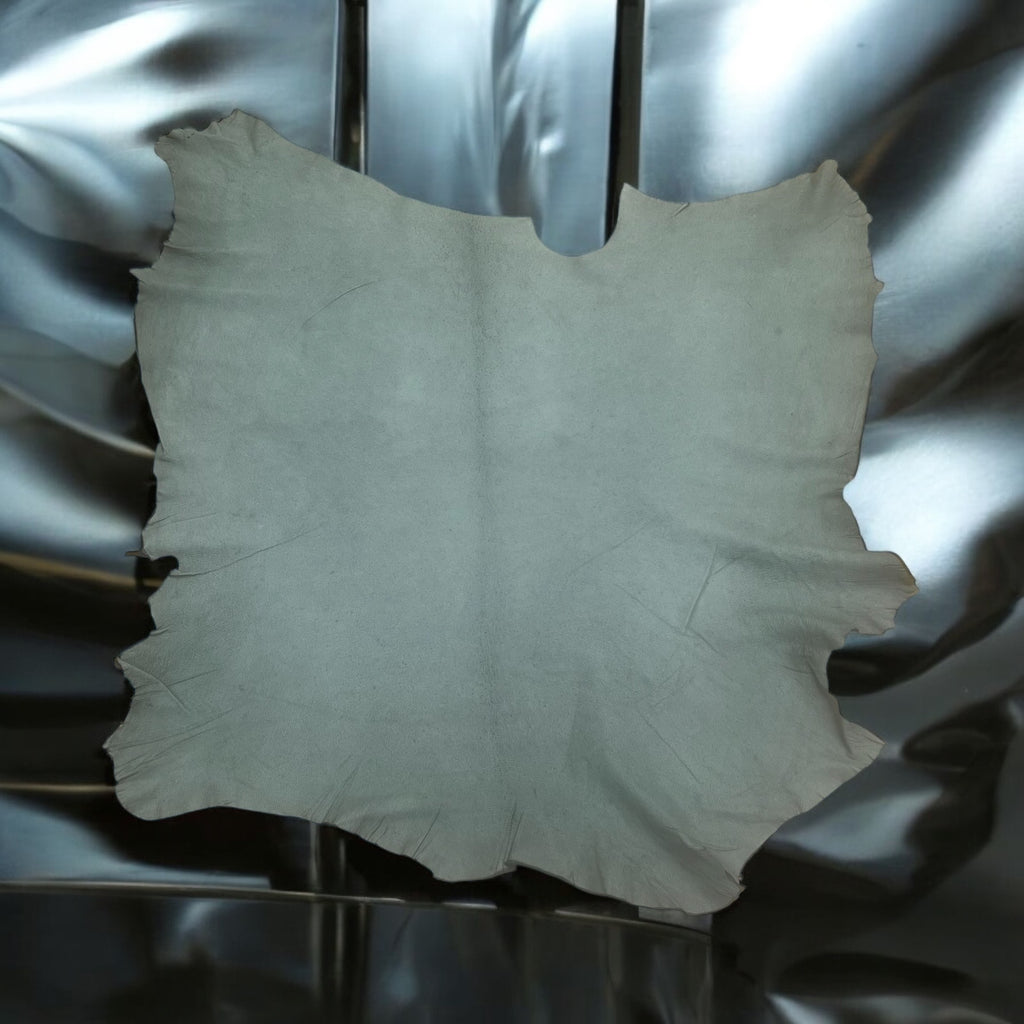 Ex Pittards Atacama-Grey : Goat Leather 0.85mm Water Resistant Lambskin (Ex Pittards Stock)