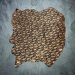 Metallic Pattern Washed Crinkle Pigskin Leather 0.6-0.8mm (Ref-gh.eol)