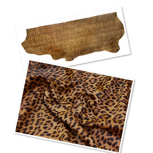 Hair-On Side : Beige Leopard (1.4-1.6mm 4oz) 20 Discontinued.