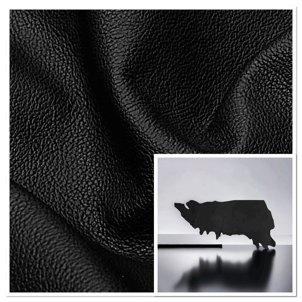 Biker Black, Print Assisted Leather Cow Side : (0.9-1.1mm 2oz or 1.2-1.4mm 3oz) 29