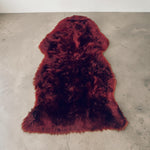 Blood-Red Sheepskin Rugs: Premium Quality Sheepskin Rugs for any Room (65cm x 95cm)