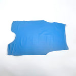 Electric Blue Semi-Firm Printed Grain Leather Cow Hide with the belly removed : 1.5mm (Ref-gh.eol)