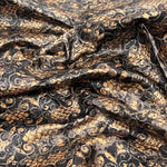 Metallic Pattern Washed Crinkle Pigskin Leather 0.6-0.8mm (Ref-gh.eol)