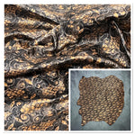 Metallic Pattern Washed Crinkle Pigskin Leather 0.6-0.8mm (Ref-gh.eol)