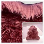 Burgundy Sheepskin Rugs: Premium Quality Sheepskin Rugs for any Room (65cm x 95cm)