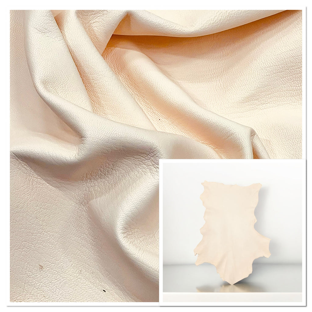Natural, Vegetable Tanned Goat Skin  (1.0-1.2mm 3oz,) This Leather Readily Accepts Dyes & Stains. 8