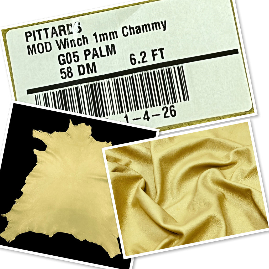 Ex Pittards Stock: 1mm Chammy Goat Leather (Ref-gh.eol)