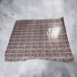 Chestnut Snake Print with Iridescent Swirl  : Vinyl Transfer on to Calf Suede 1.2-1.4mm (Ref-gh.eol)