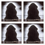 Chocolate Curly Sheepskin Rugs: Premium Quality Sheepskin Rugs for any Room (60cm x 90cm)