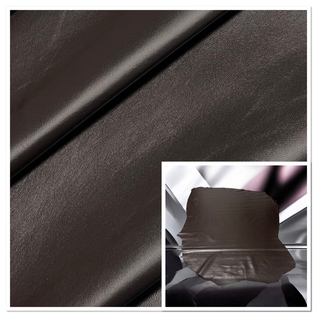 Valencia Chocolate, Leather Lambskin : Italian Lamb Nappa (0.6-0.7mm 1.5oz) 10