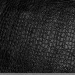 Black Croc Print : Embossed Leather Cow Side 1.4-1.6mm (Ref-gh.eol) Croc5