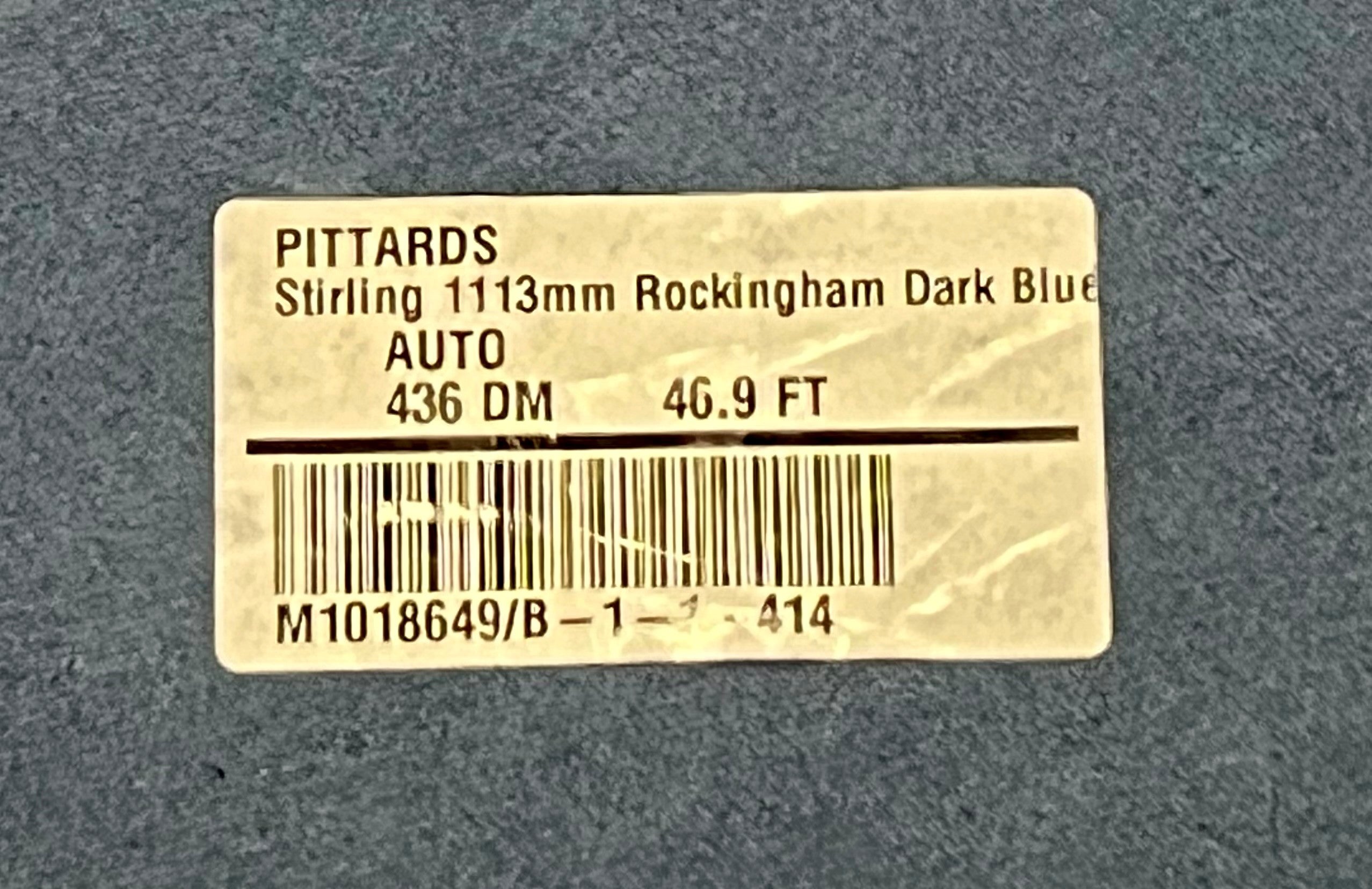 Stirling Rockingham Dark-Blue Automotive Smooth Grain Leather Cow Hide : 1.1-1.3mm (Ex Pittards Stock)