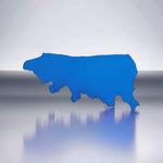 DeerCow Cornflower Blue, Leather Cow Side : (1.3-1.5mm 3.5oz) 24 Discontinued