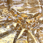 Gold Distressed, Metallic Foiled Leather Pig Skin : (0.6-0.7mm 1.5oz) 15