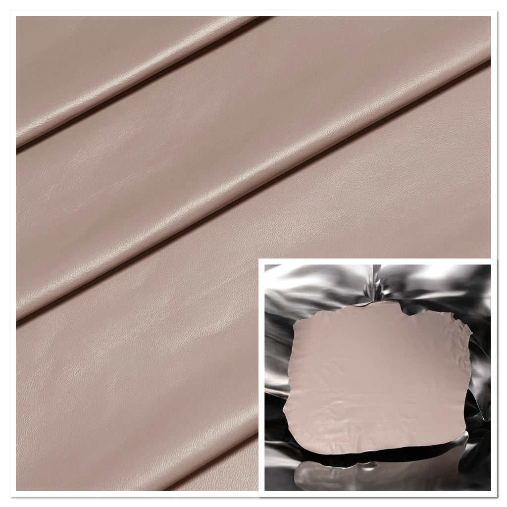 Valencia Dove Grey, Leather Lambskin : Italian Lamb Nappa (0.6-0.7mm 1.5oz) 10