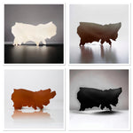 Black, Dyed Through : Vegetable Tanned Leather Cow Side (1.8-2.2mm 5oz or 3.0-3.5mm 8oz)