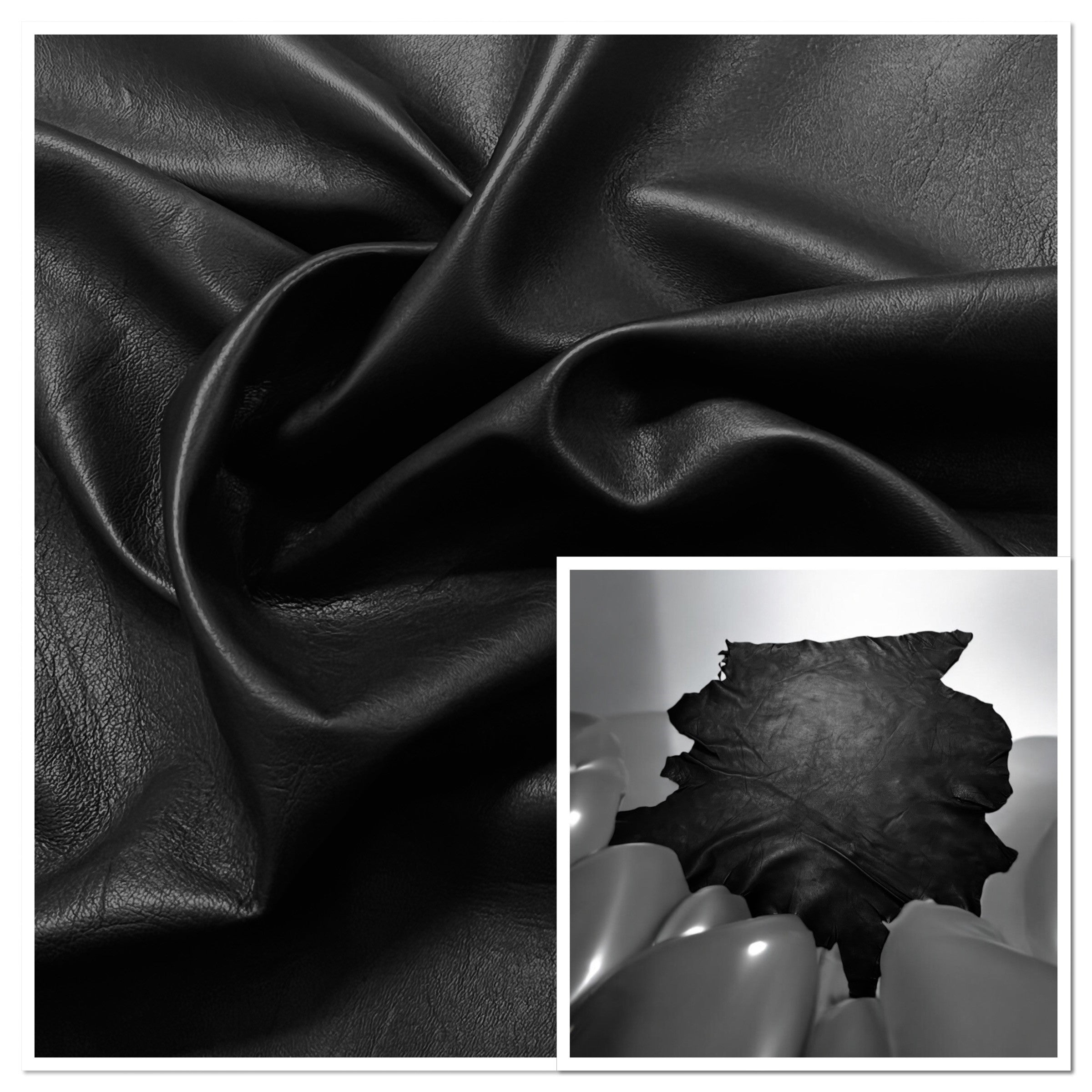 Pittards Extra soft Black : 0.70mm Leather Lambskin (Ex Pittards Stock) ExtraSoft .70mmBlackC