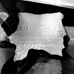 Silver, Metallic Foiled Leather Pig Skin : (0.6-0.7mm 1.5 oz) 15