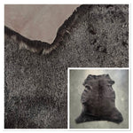 Merino Frosty Brown : 12mm Ironed Wool 6x Piece Bundle with Suede Reverse (Ref-gh.eol) Bundle 707