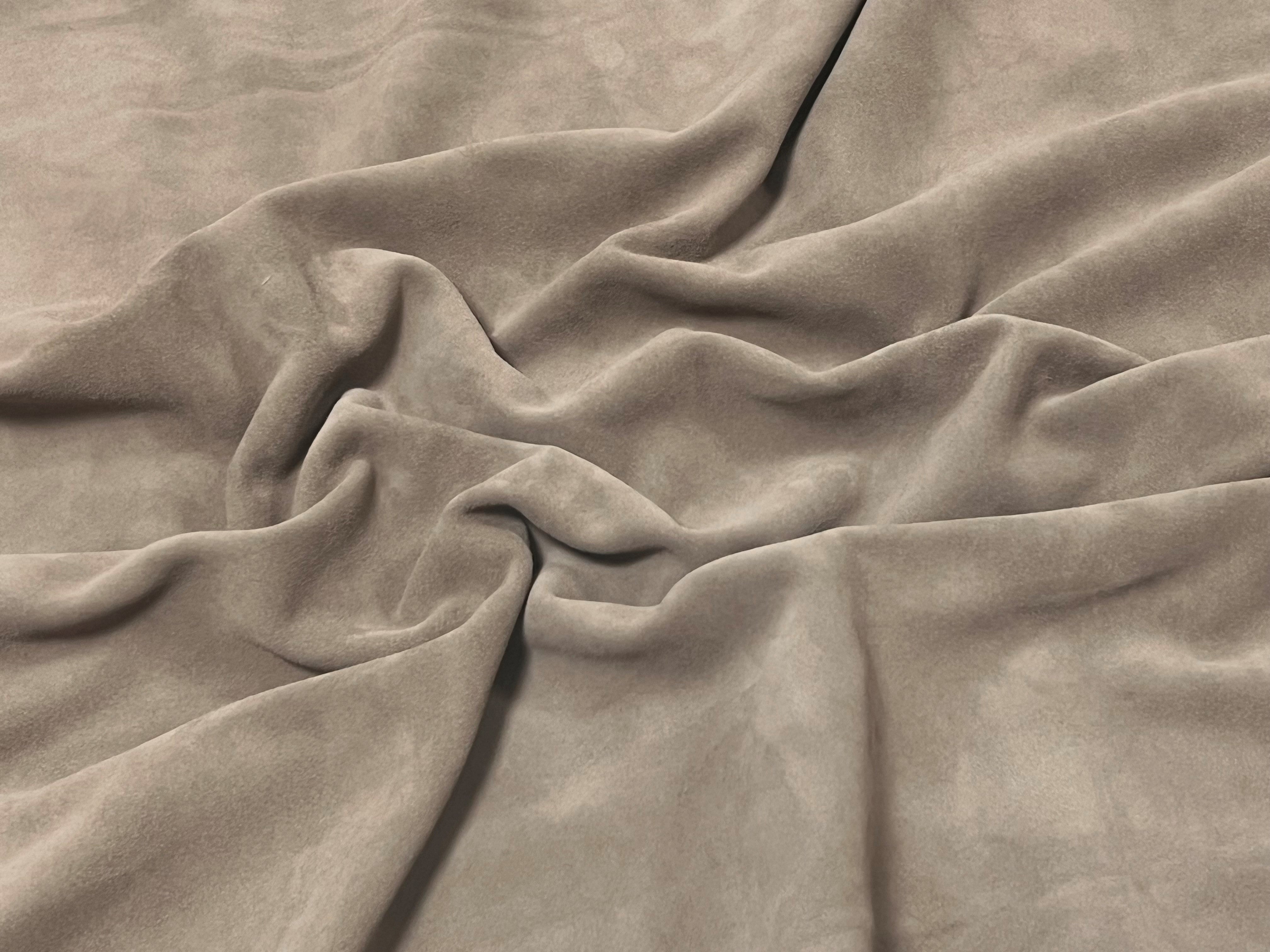 Grey Brown, Washable Split Suede : (1.1mm-1.2mm 3oz) 15