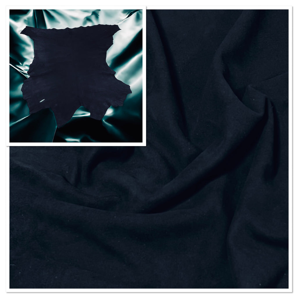 Navy, Goat Suede : (0.5-0.6mm 1.5oz) 5