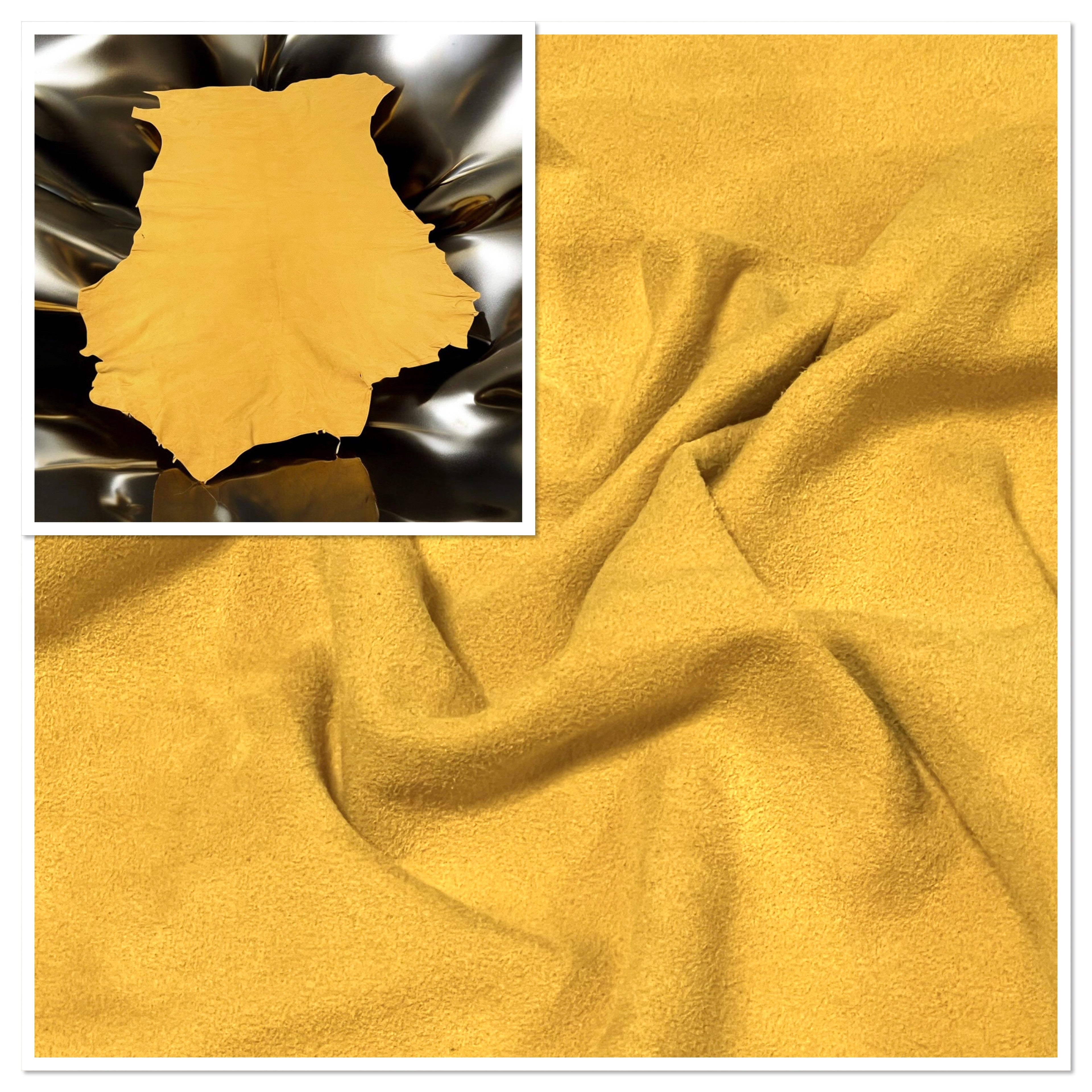 Yellow, Goat Suede : (0.5-0.6mm 1.5oz) 5 Discontinued
