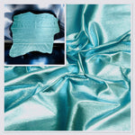 Turquoise, Metallic Foiled Leather Pig Skin : (0.6-0.7mm 1.5oz) 15 Discontinued